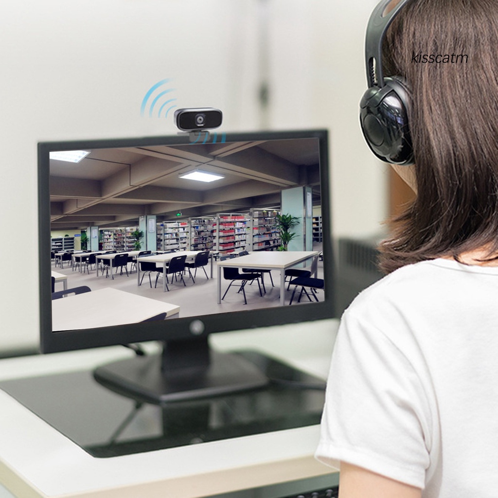 Webcam Kiss-Ws Hd 1080p Mini Cổng Usb Xoay Được Cho Pc | BigBuy360 - bigbuy360.vn