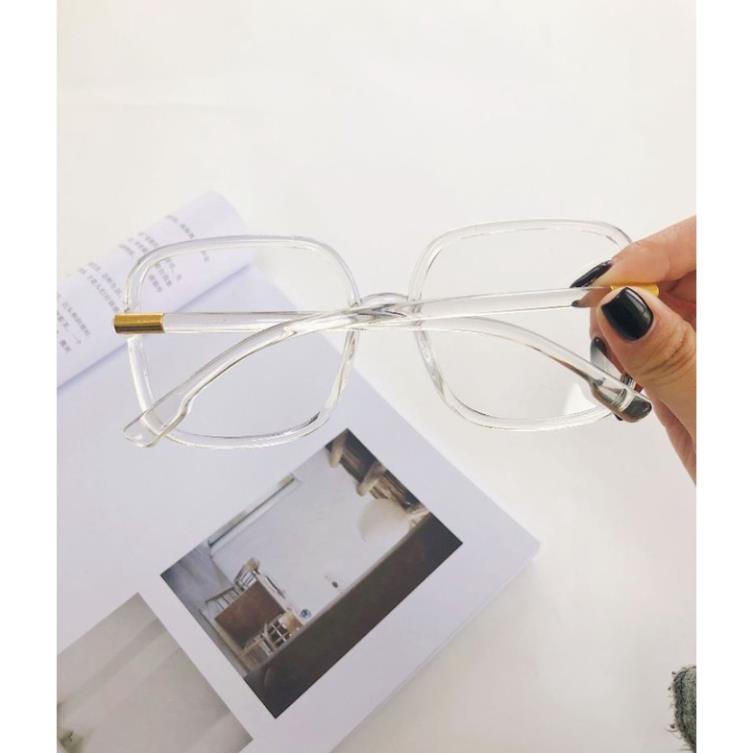 Kính Thời Trang Hàn Quốc Gọng Vuông To Tròn Hot Trend D75