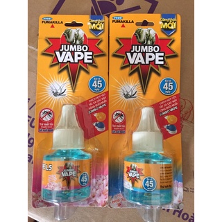 Combo 2 chai Chất xông đuổi muỗi Jumbo chai 34ml hương hoa lily bảo vệ 45 ngày