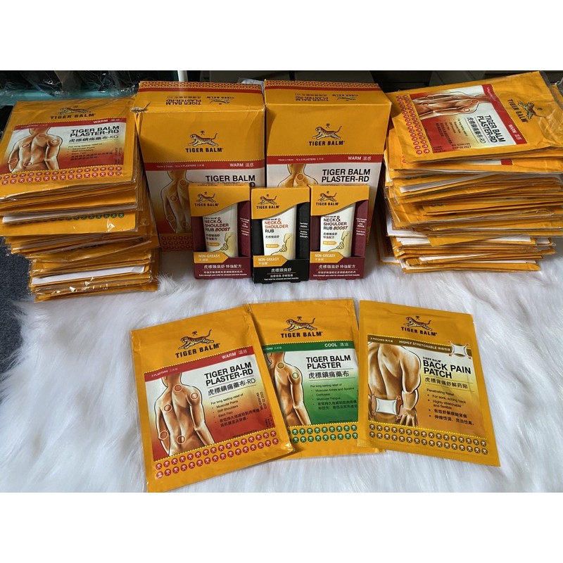 [ Singapore ] Cao Dán Con Hổ  Singapore- Tiger Balm Medicated Plaster-RD Warm & Cool & Back Patch