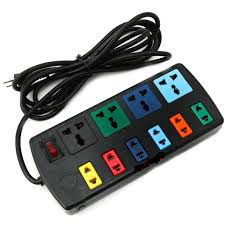 Ổ CẮM KÉO DÀI ĐA NĂNG KẾT HỢP 10 Ổ LIOA 4D6S52 5M  (ĐEN)