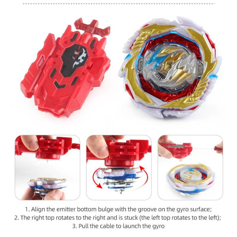 Con quay hồi chuyển dây kéo đôi Flame Beyblade B-199 thú vị với nhiều loại tùy chọn (có bán lẻ)