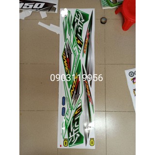 Tem rời sonic 150 xanh - decal ruby