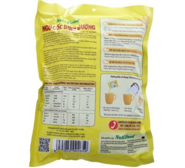 Ngũ Cốc Dinh Dưỡng Nutifood 20 Gói x 25g