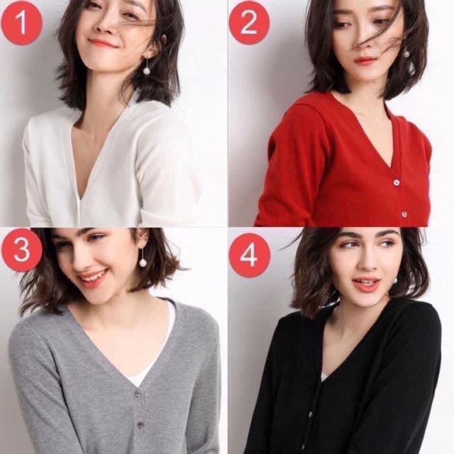 Áo len Cadigan Basic