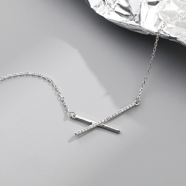 Dây chuyền nữ mạ bạc 925 chính hãng cao cấp thanh mảnh sang trọng trang sức CINLA DC004