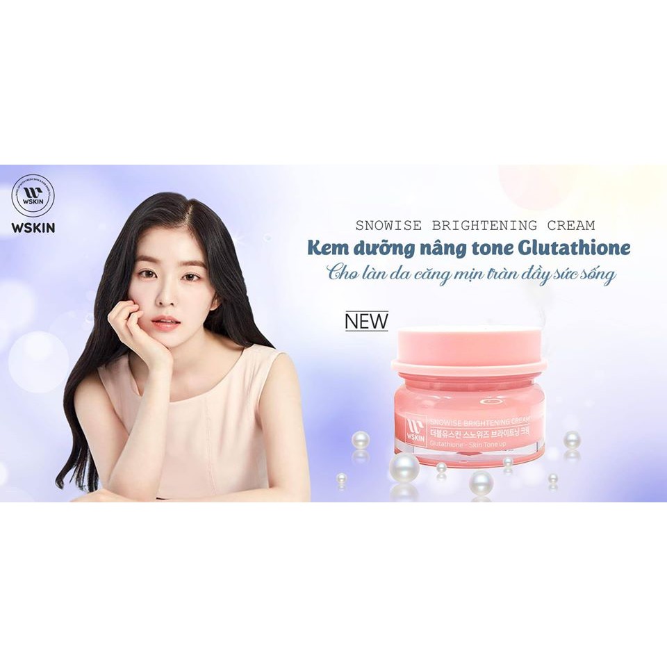 KEM DƯỠNG BAN NGÀY TRẮNG DA, NGỪA THÂM NÁM, BẬT TÔNG WSKIN HÀN QUỐC 50G - WSKIN Tone Up Whitening Cream