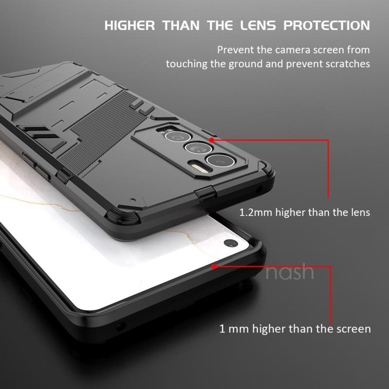 Ốp điện thoại dạng giáp 3D chống sốc có giá đỡ dành cho Realme GT Master Edition Explorer GT Neo 5G