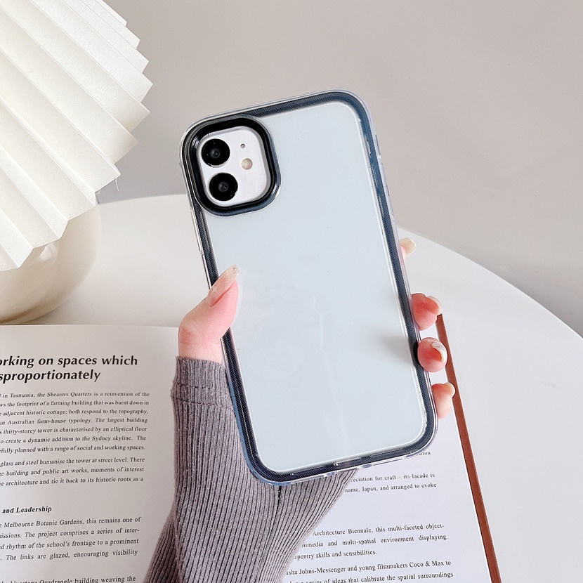 Ốp Điện Thoại TPU+PC Trong Suốt Chống Sốc Chịu Được Sức Nặng Cho OPPO Reno 6 5 5F 4F 5 4 Lite F11 F9 Pro