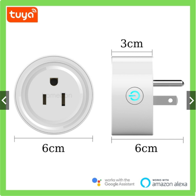 Ổ cắm thông minh Wifi TUYA Smart life US 10A điều khiển từ xa