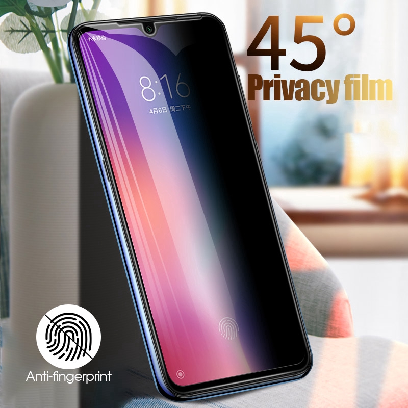 Bộ kính cường lực chống nhìn trộm chuyên dụng cho Xiaomi Redmi 7 Note 7 K20 Pro CC9 Mi 8 9SE 6x
