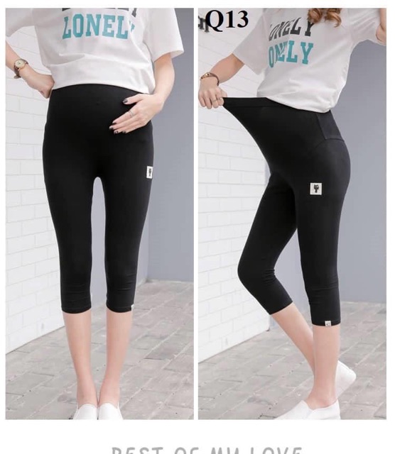 legging lửng BẦU mèo mềm mát - co dãn 4 chiều tối đa- mặc cực thoải mái và dễ chịu