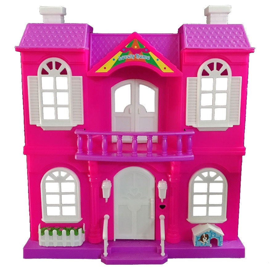 Bộ Đồ Chơi Ngôi Nhà Búp Bê Barbie Bằng Nhựa Xinh Xắn Cho Bé Gái