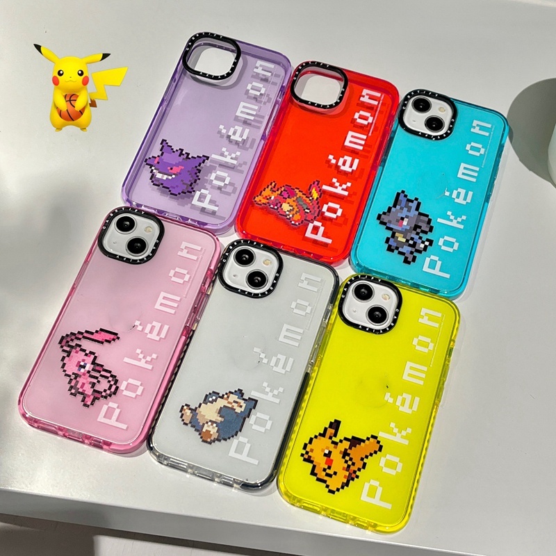 Pixel Ốp Điện Thoại Silicon tpu Mềm Trong Suốt Dạ Quang CASETIFY Cho iphone 15 14 plus 11 15pro 12 13 pro max