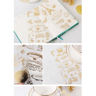 Sticker set Gold 3D