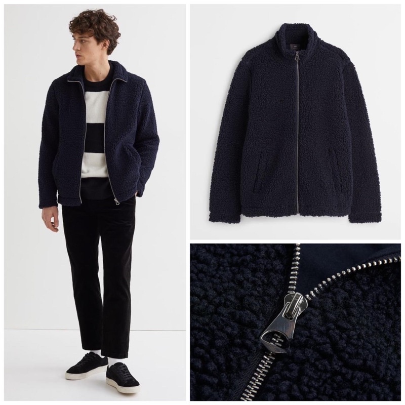 Áo khoác lông nam HM auth