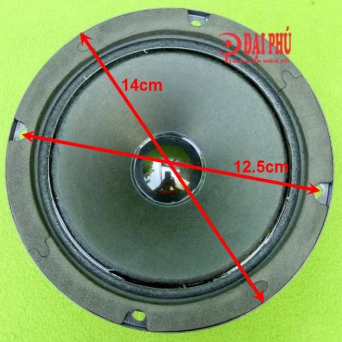 Loa mid 14 , loa trung 14 , loa mid trung 14 cho loa kéo công suất loa 25W 6 ôm