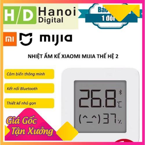 Phụ kiện giá rẻ uy tín Nhiệt ẩm kế thông minh Xiaomi Mijia thế hệ 2 (gen2), kết nối bluetooth