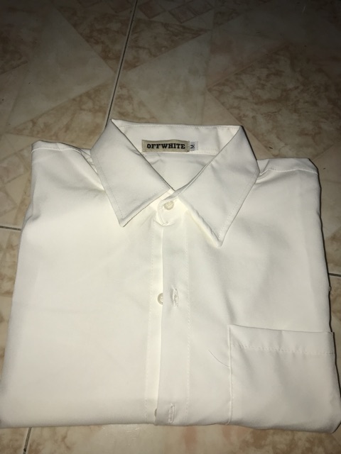 Áo sơ mi tay dài trơn đen trắng unisex vải lụa | BigBuy360 - bigbuy360.vn