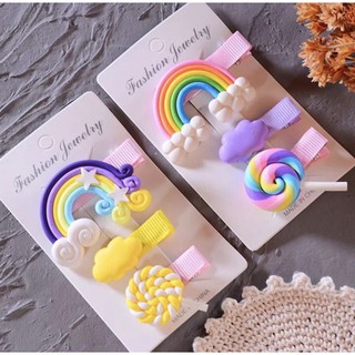 vỉ 3 kẹp hình dễ thương cho bé