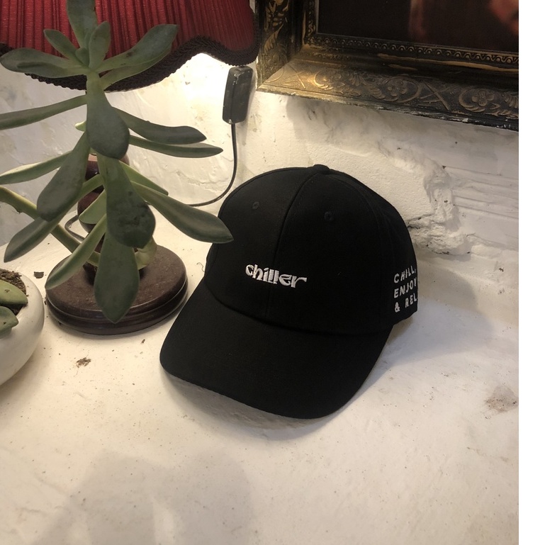 Nón kết kaki cotton CHILLER / Basic logo / mũ lưỡi trai.