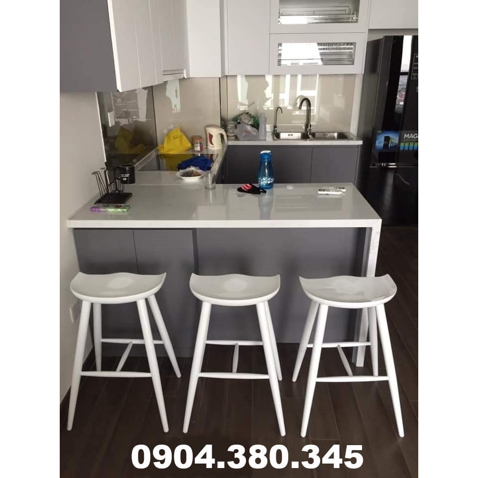 GHẾ QUẦY BAR GỖ SỒI NGA [BH 12 tháng] 1 đổi 1 trong 3 ngày [4 chân] | BigBuy360 - bigbuy360.vn