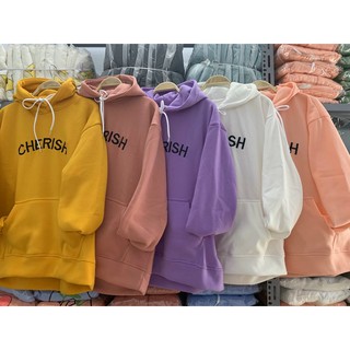 Áo khoác hoodie thêu cherish