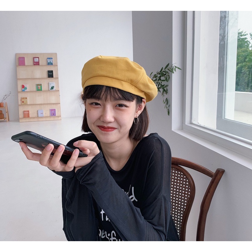 [SẴN]- Nón/Mũ nồi vải kaki phong cách Ulzzang (M16)