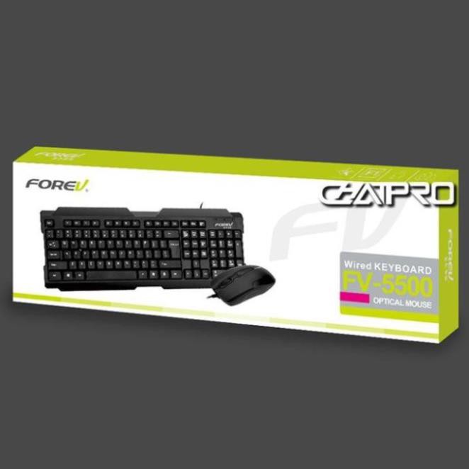 COMBO PHÍM VÀ CHUỘT CÓ DÂY FOREV FV-5500 - BH 12 THÁNG - 1 ĐỔI 1. | BigBuy360 - bigbuy360.vn