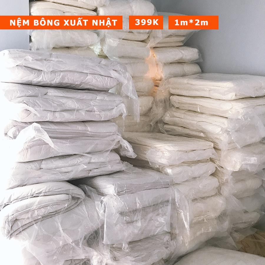 Nệm Bông xuất Nhật cao cấp Topper nệm kích thước 1m x 2m, 1m4 x 2m, 1m6 x 2m