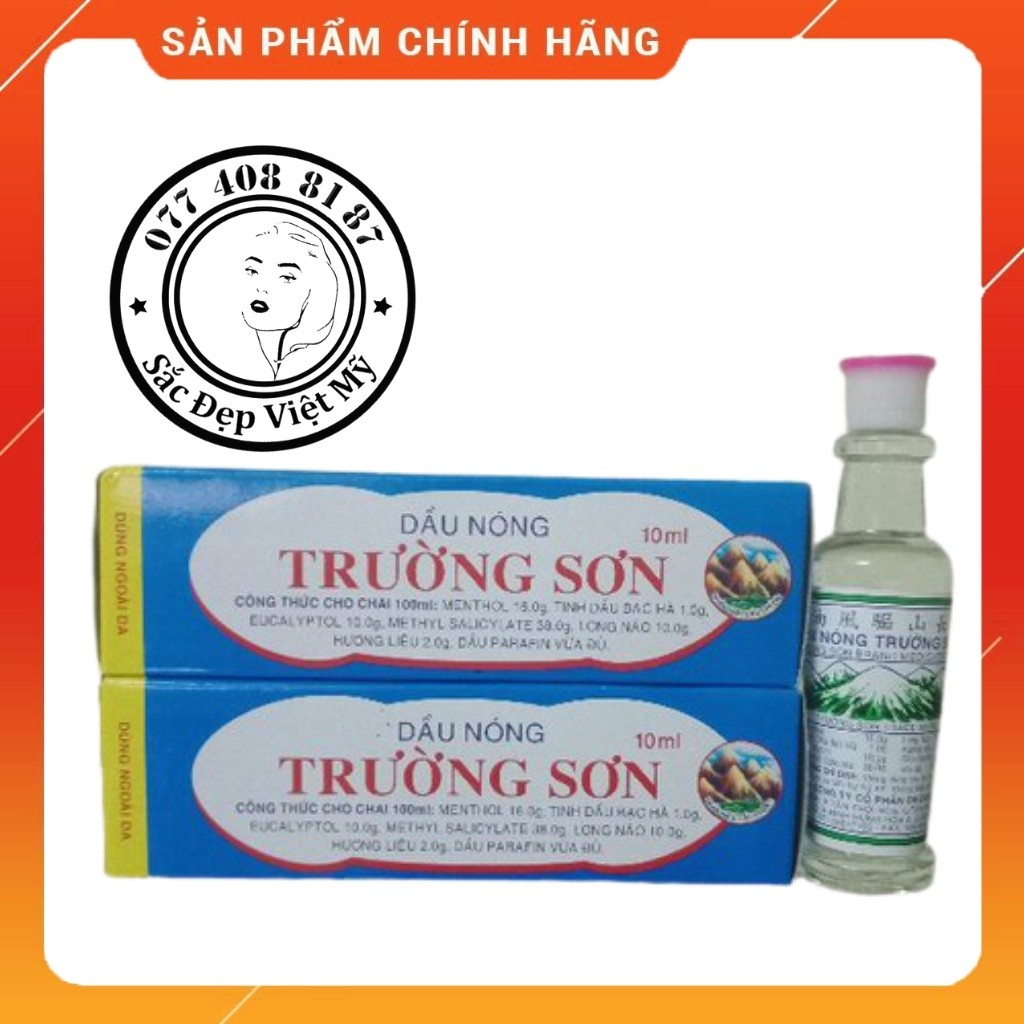 [Đảm Bảo] Dầu Nóng Dân Tộc Trường Sơn Xoa Bóp Đau Nhức Mỏi Đau Lưng Vai Gáy 10ml