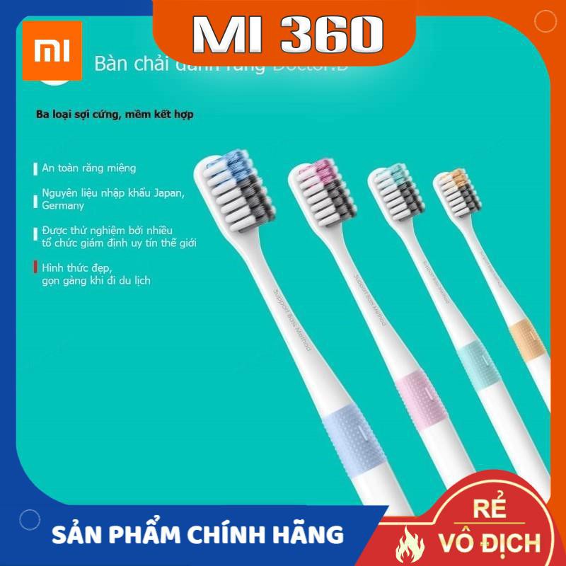 Bàn chải đánh răng Xiaomi DR.BEI toothbrush✅ Hàng Chính Hãng✅ 1 Hộp 4 Chiếc