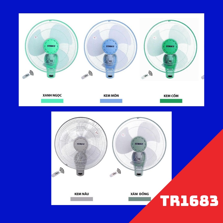 Quạt Treo Tường Điều Khiển Từ Xa SENKO TR1428 - TR1683