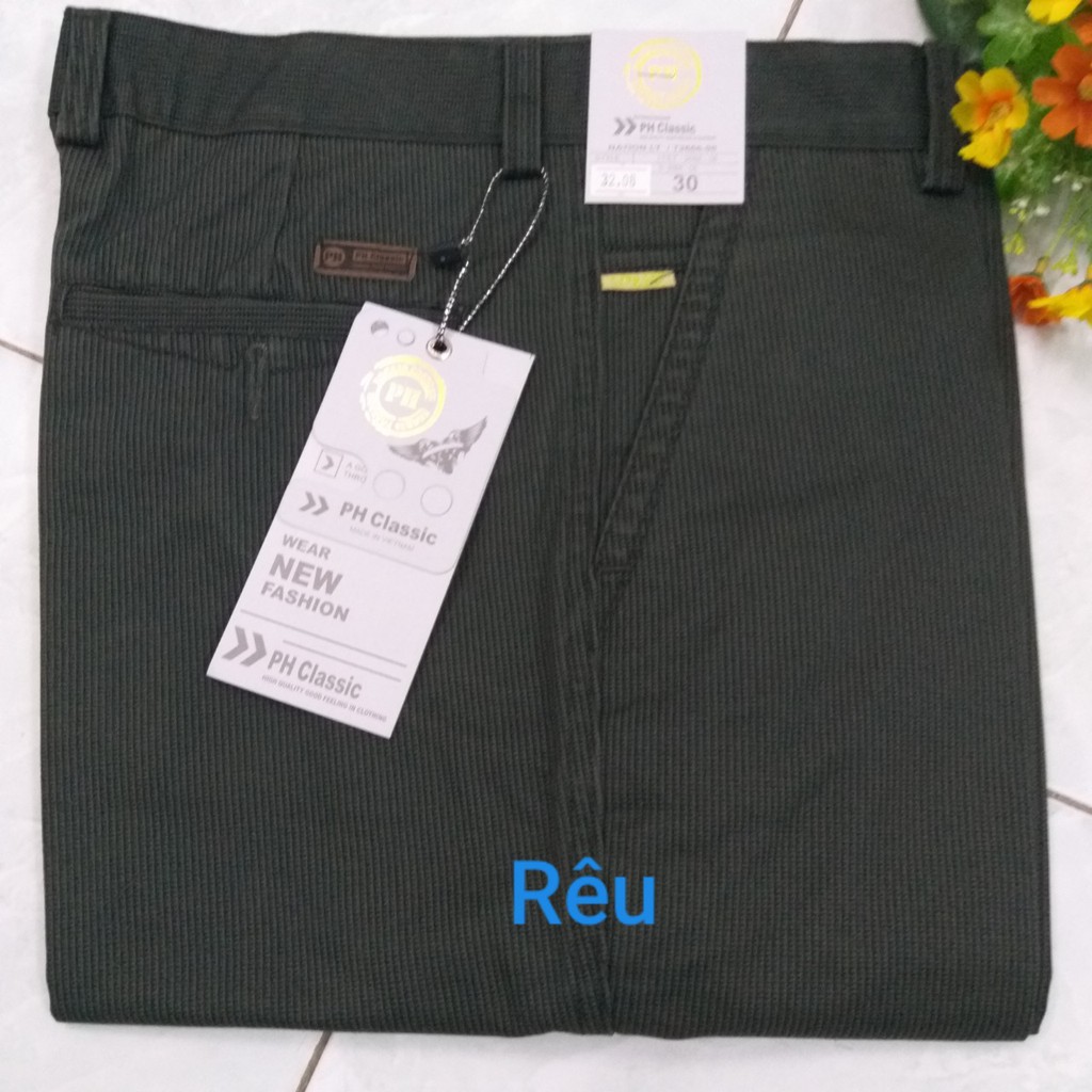 Quần kaki trung niên caro nhí.