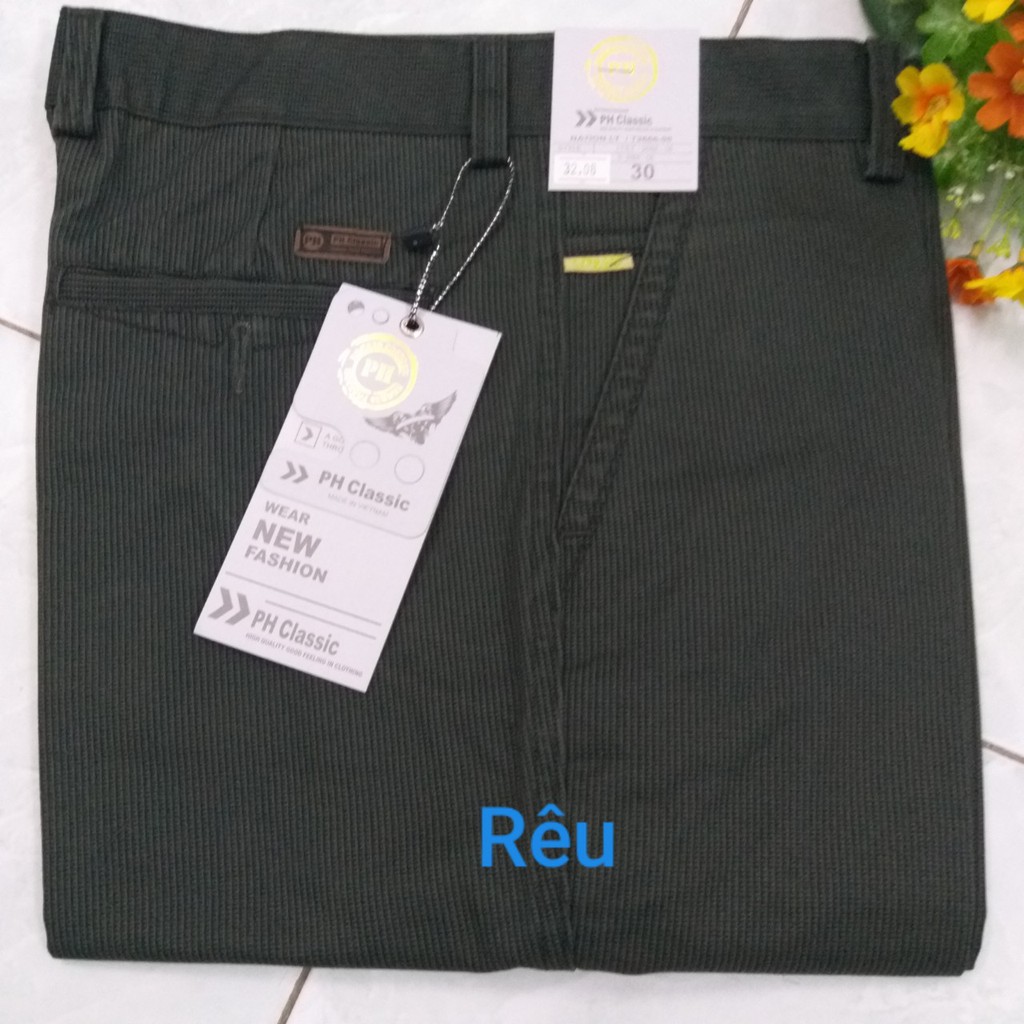 Quần kaki trung niên caro KK32