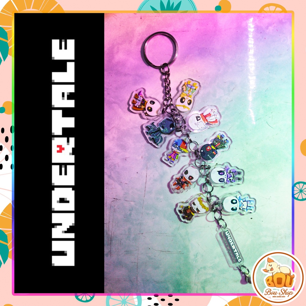Móc khóa dây Undertale Sans các phiên bản Acrylic Mica