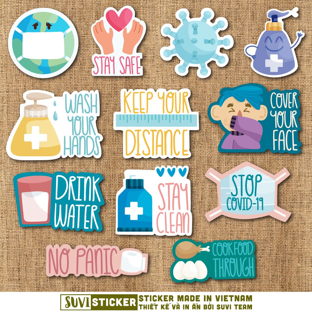 [HÀNG HOT] Sticker dán laptop, điện thoại, vali, nón bảo hiểm. MSP: O05