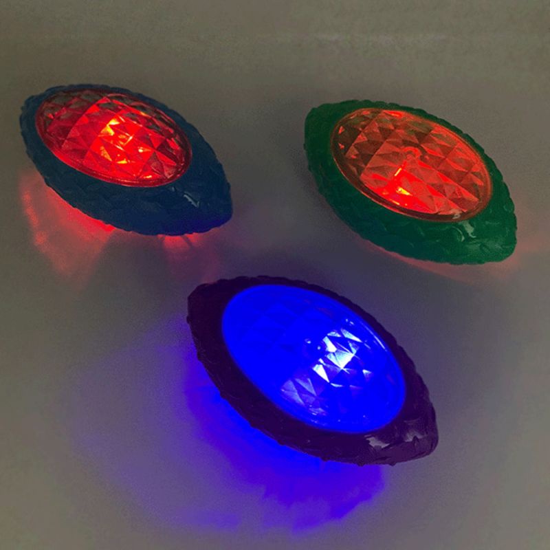 Đồ Chơi Gặm Nhắm Hình Quả Bóng Cao Su Có Đèn LED Và Âm Thanh Huấn Luyện Cho Cún Cưng