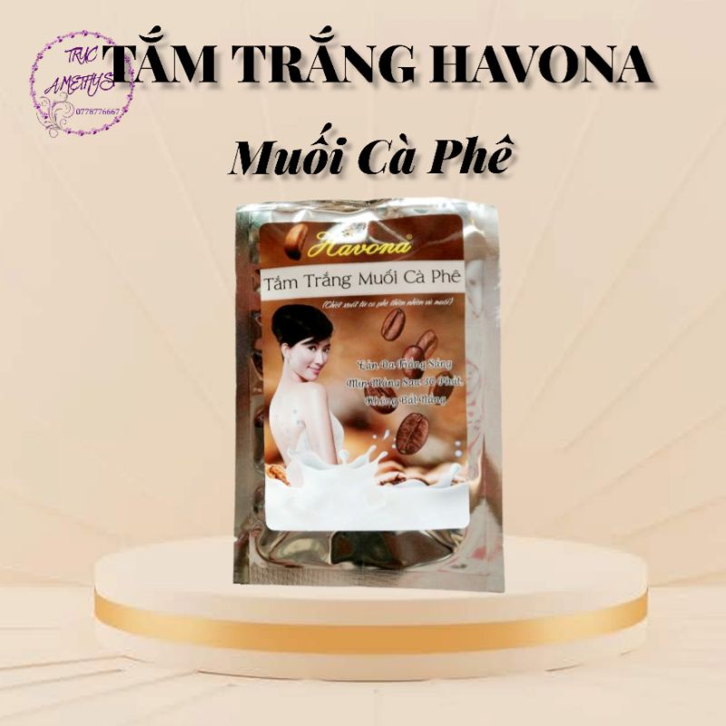 COMBO 10 SET SỮA TẮM TRẮNG DA HAVONA MUỐI CÀ PHÊ