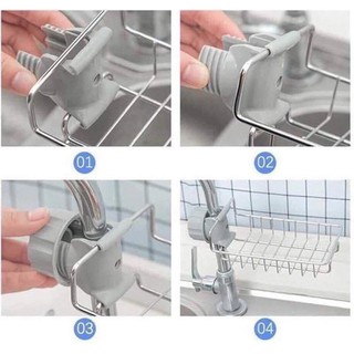 Dụng Cụ, Khay Đựng Đồ rửa bát inox gắn Vòi nước