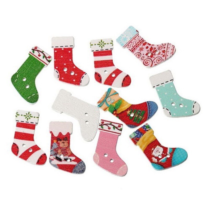 Bộ 50 nút gỗ trang trí hình nhím