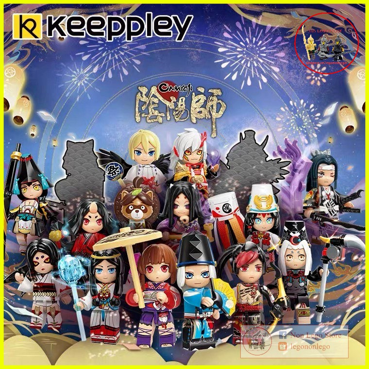 Lắp ráp nhân vật Ngẫu nhiên mô hình nhân vật game âm dương sư lego Onmyoji chất lượng Keeppley