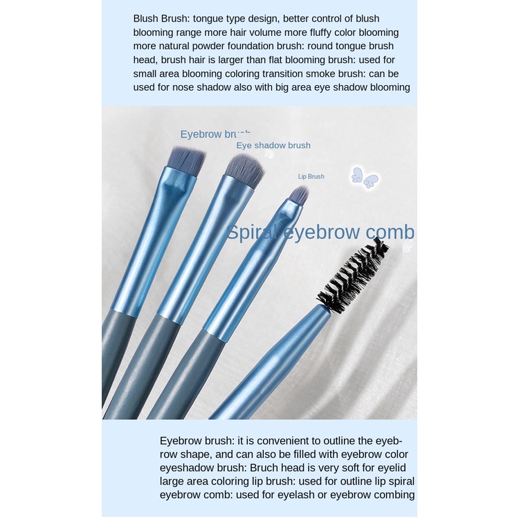 Set 8 cọ trang điểm tự nhiên chất lượng cao