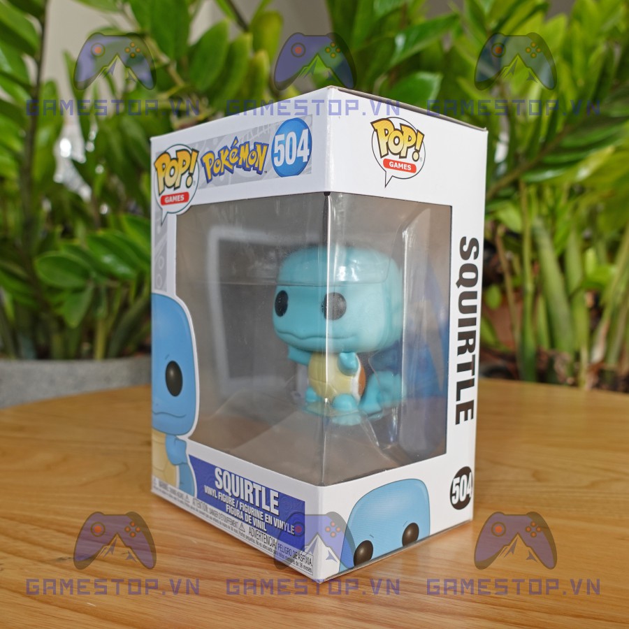 Mô hình Pokemon Squirtle/Zenigame 504 10CM Funkoo Pop nhựa VINYL CHÍNH HÃNG MỸ Pokemoncenter POKFKP01