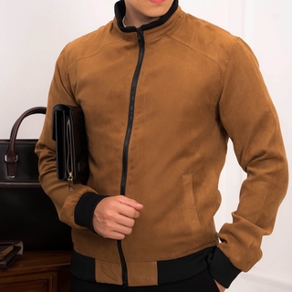 Áo khoác nam da lộn ZM tay thun bomber ,áo khoác da lộn cao cấp 4 màu giữ nhiệt