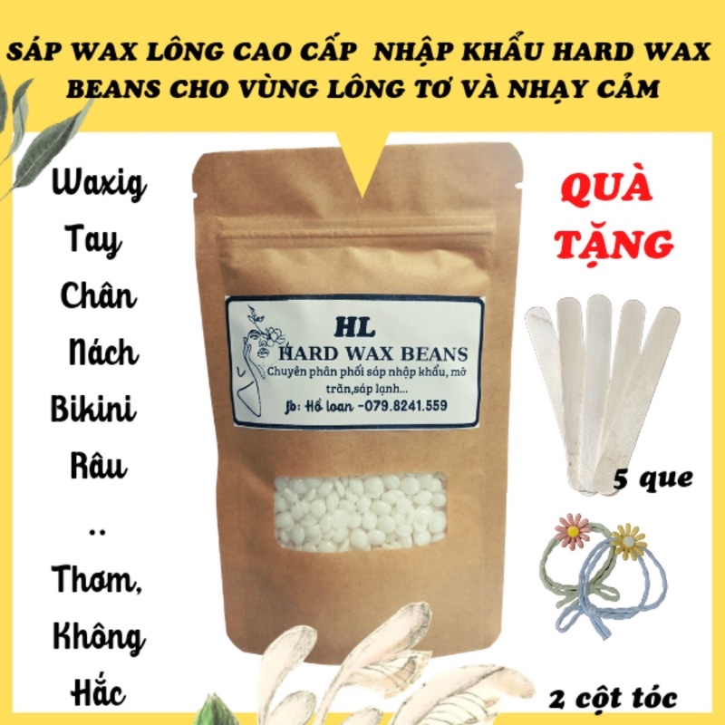 200 gr sáp Hard wax bean, Tặng kèm 50gr sáp, giá siêu hấp dẫn, sáp thơm siêu bám lông