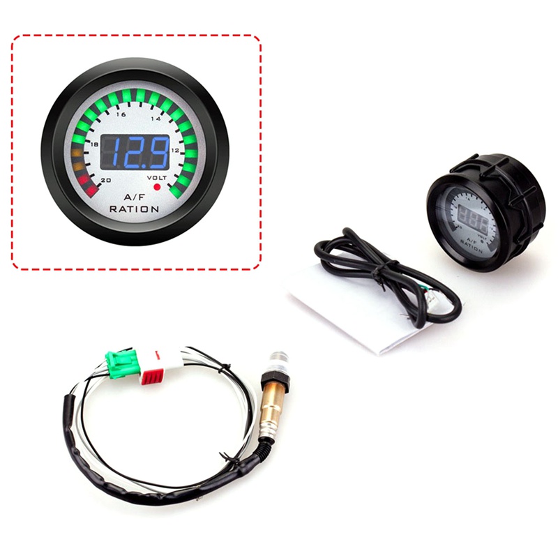 Đồng hồ đo 12v 52mm kỹ thuật số 2 trong 1 chuyên dụng