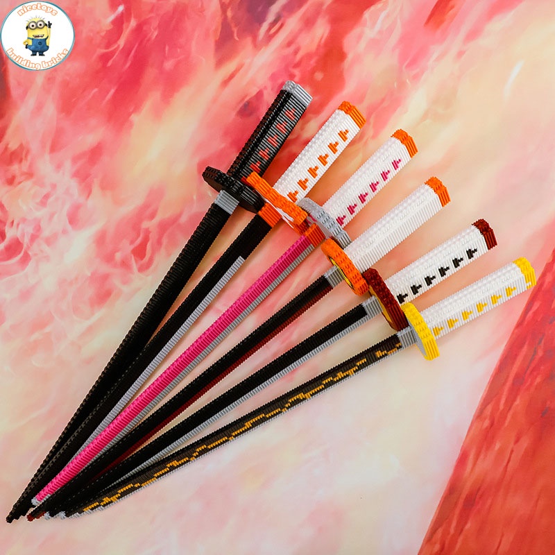 Đồ Chơi Lắp Ráp Kiểu LEGO Kiếm Katana Của Các Nhân Vật Trong Phim Hoạt Hình Đảo Hải Tặc THE ONE PIECE Với 300+ PCS