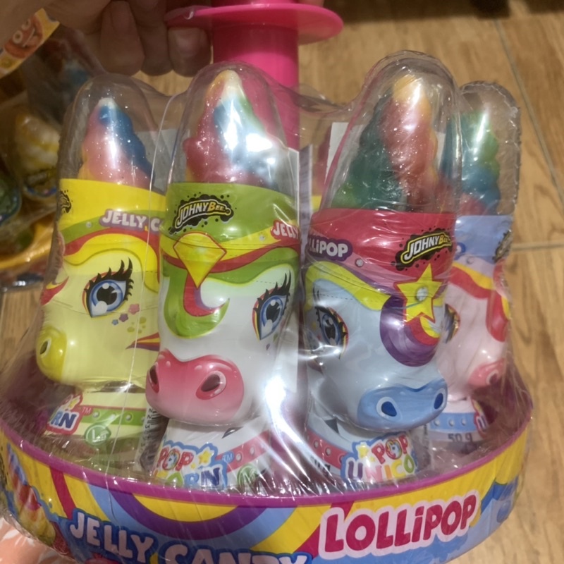 Kẹo Đồ Chơi Pony Unicorn Pop Candy johny Bee 50gr - Châu Âu