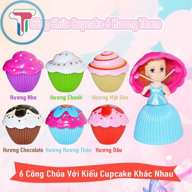 Đồ chơi búp bê công chúa bánh cupcake